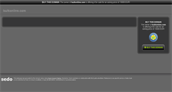 Desktop Screenshot of bulkonline.com